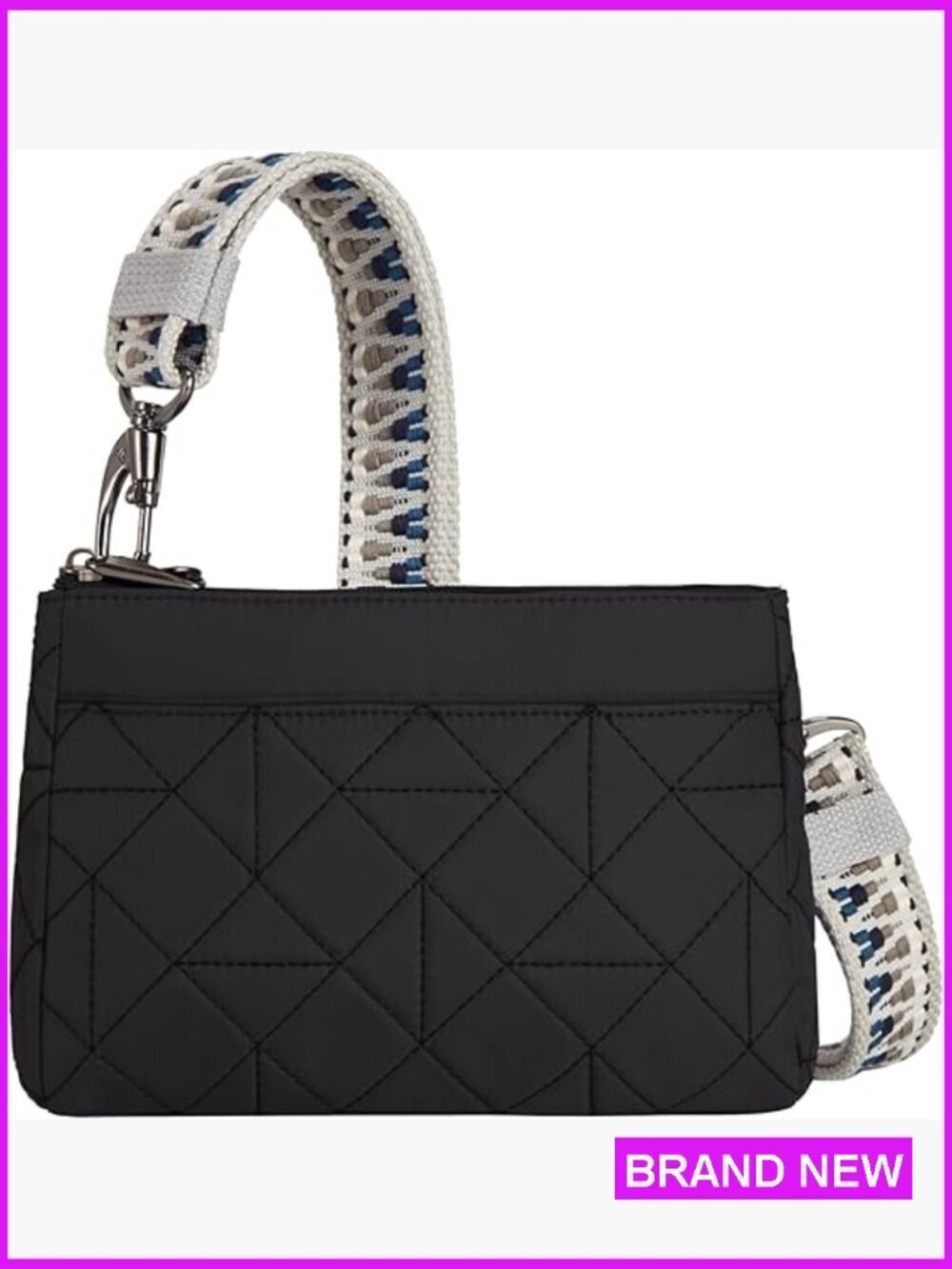 Anti-Theft Crossbody Clutch Boho Style Travel Bag Adjustable Strap